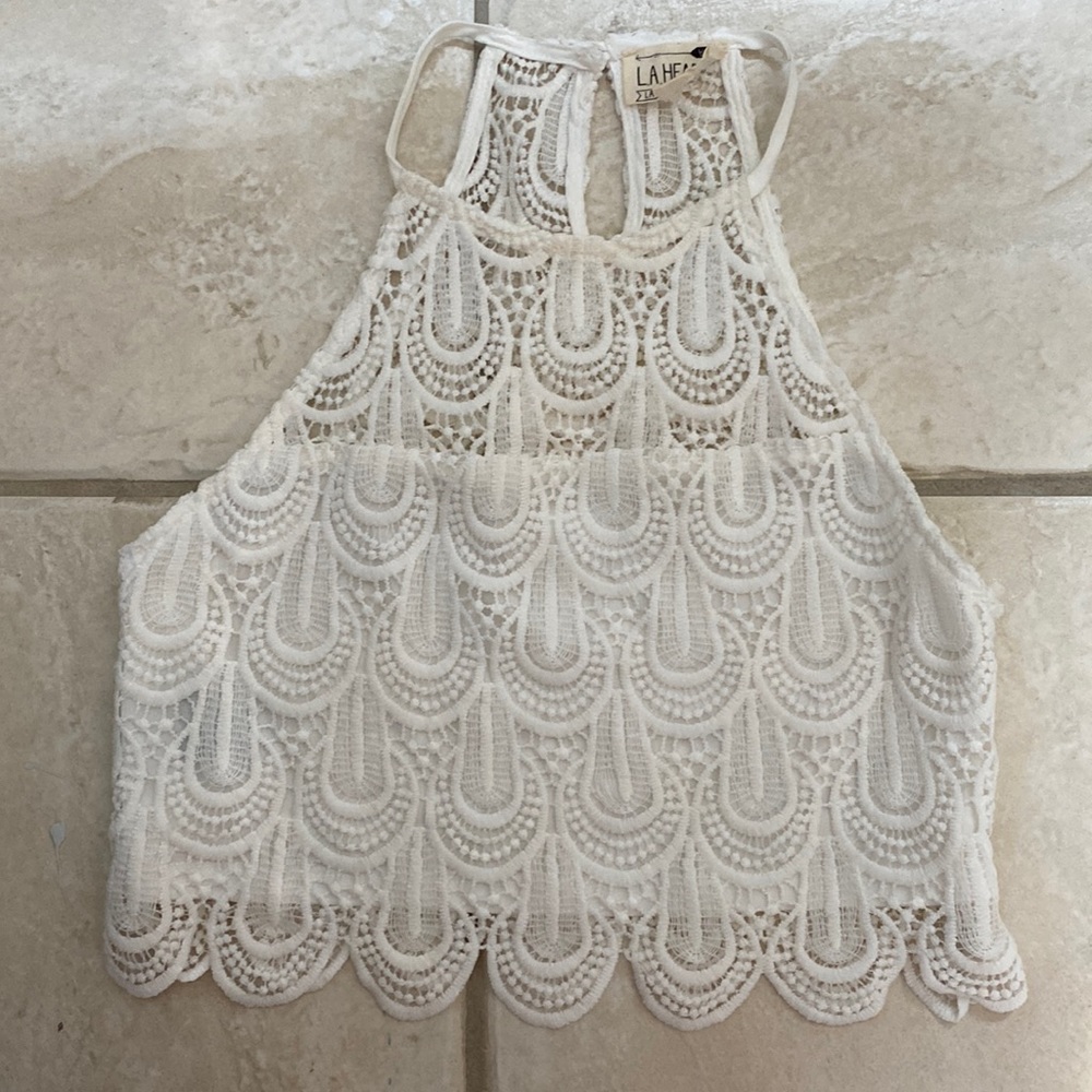 L.A HEARTS LACE TOP